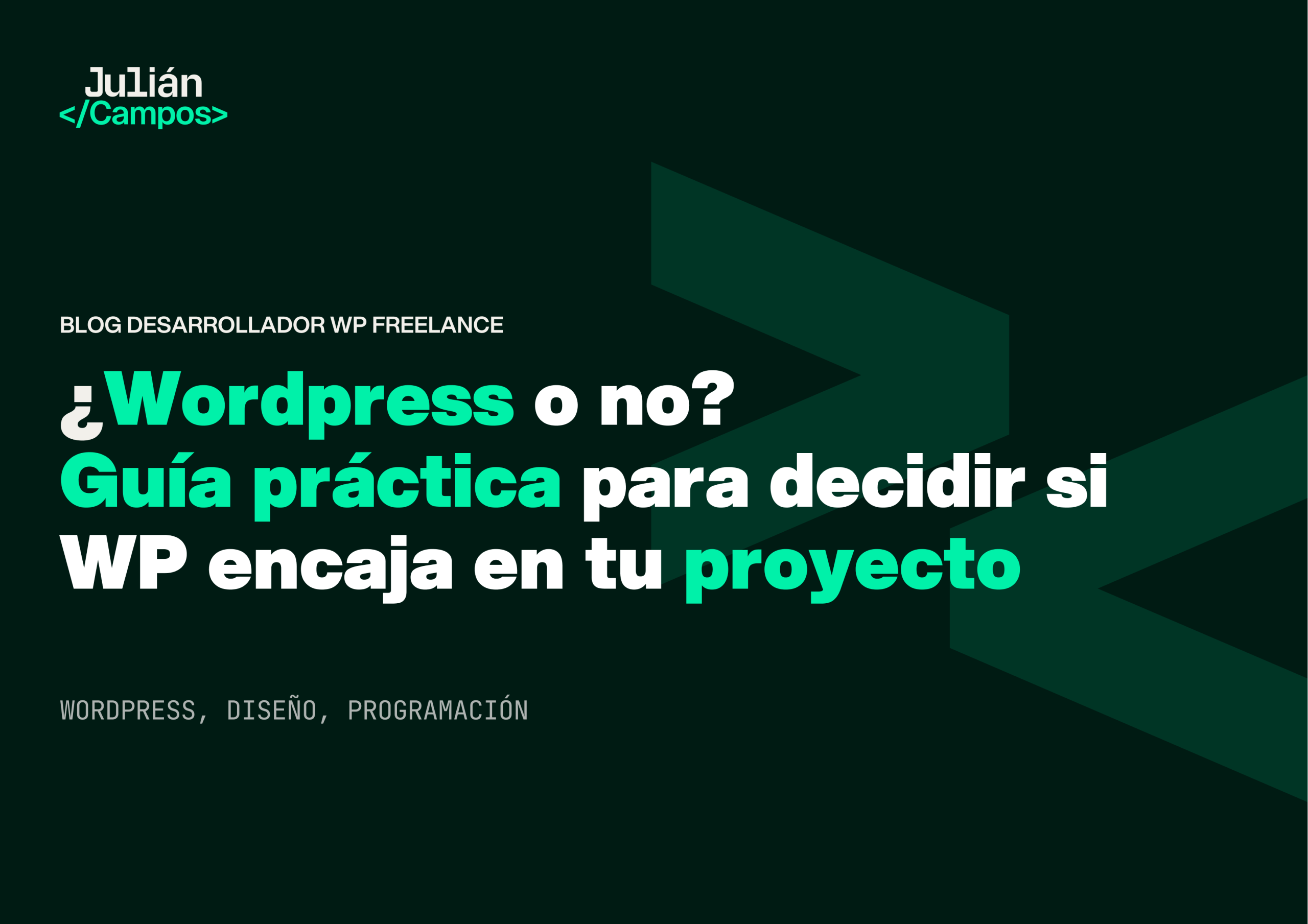 Cuándo usar WordPress y cuándo elegir otra tecnología