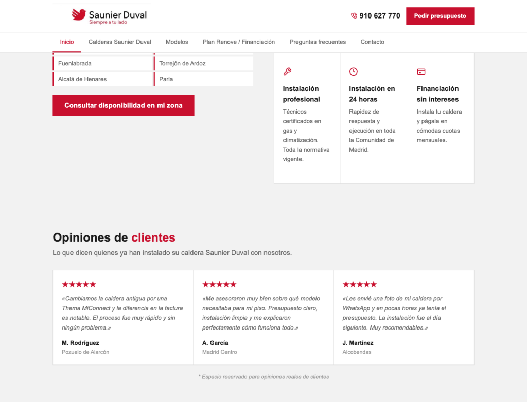 Ventajas diferenciales y opiniones