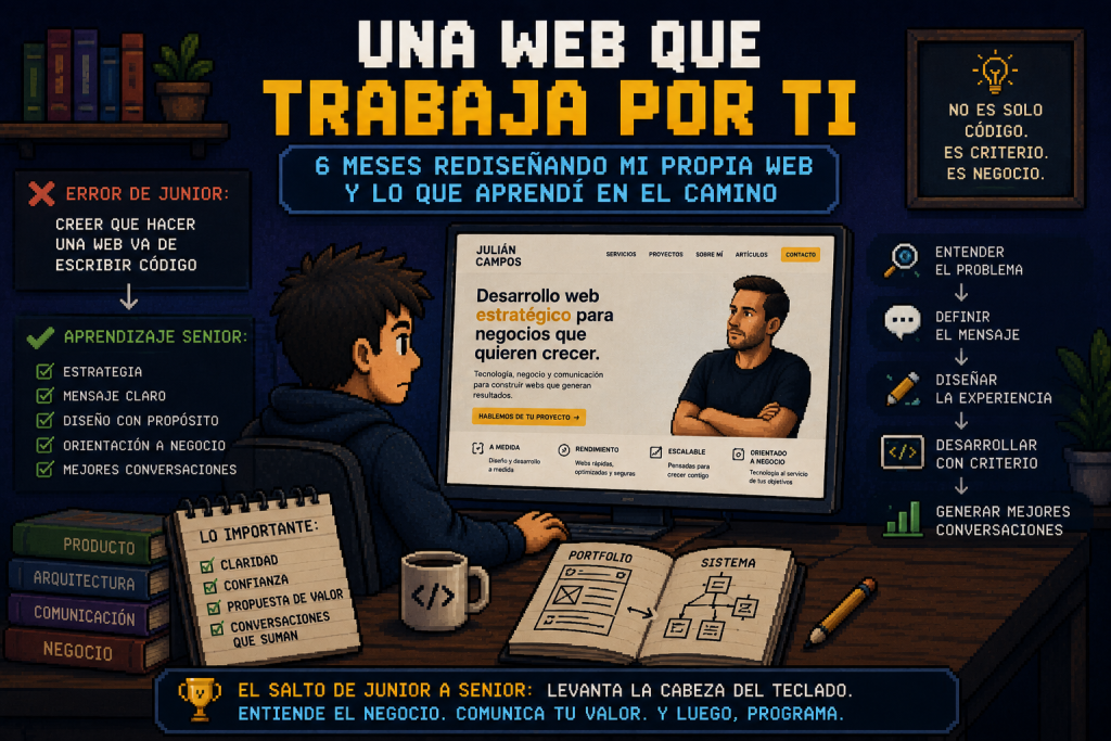 Imagen de la newsletter No he tardado 6 meses en hacer una web