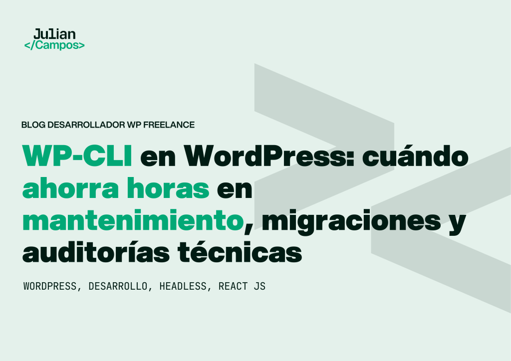 Imagen del artículo WP-CLI en WordPress: mantenimiento y migraciones